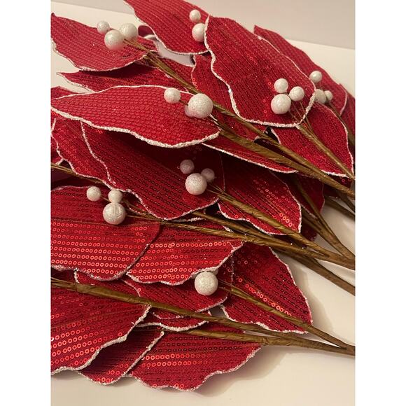 8 Branches 24” Long Christmas Pick Sticks Vase Fillers - Picture 8 of 11